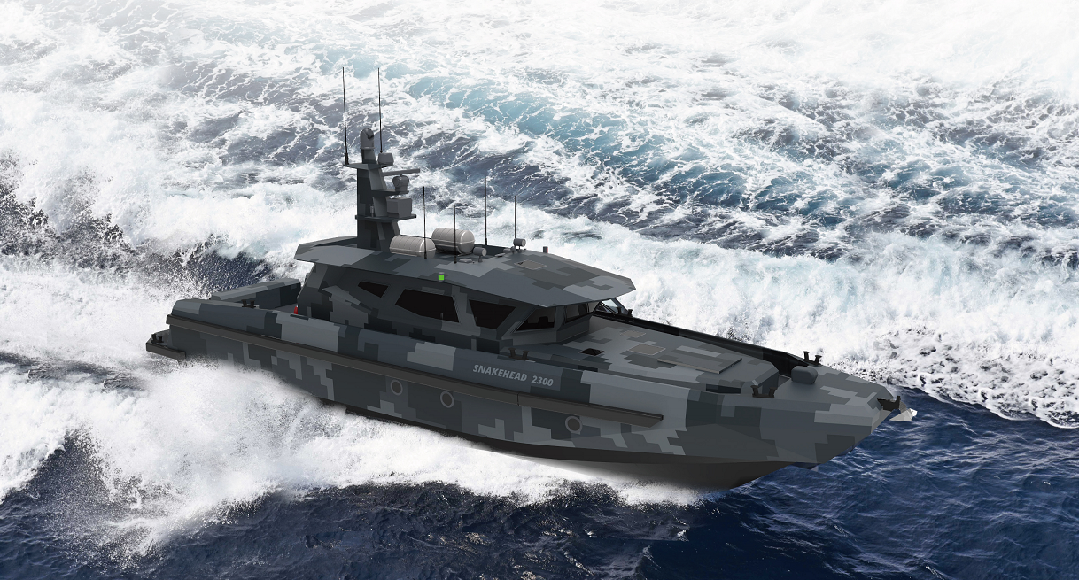 SnakeHead 2300 patrol vessel — custom built at NAVIER YACHTS shipyard